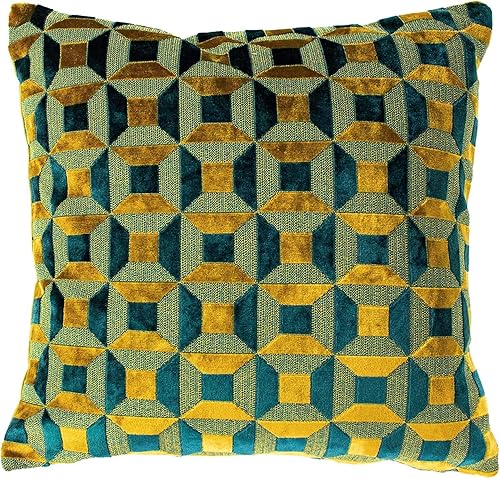 Lot de 2 Coussins Velours Émeraude 45x45