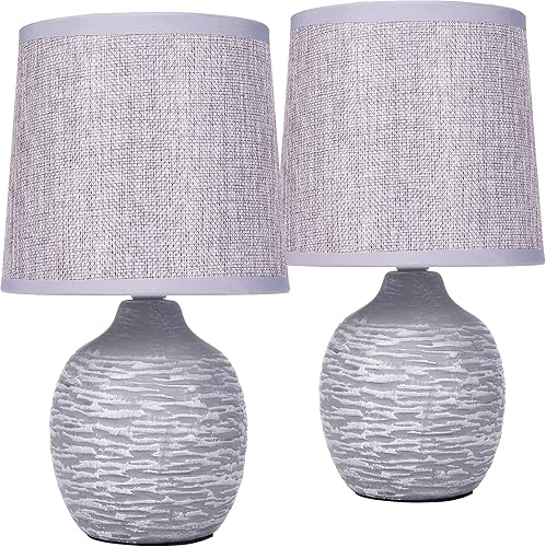 BRUBAKER Lampe de Chevet Céramique Campagne x2