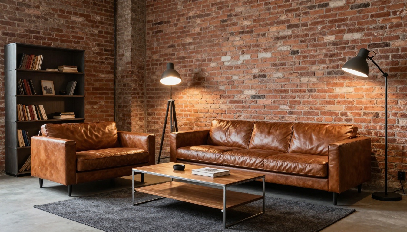 Après - Transformation salon 20m² en style industriel