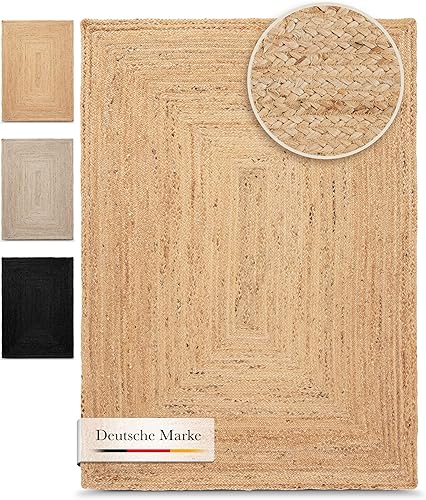 CarpetFine Tapis Jute Nele 160x230 Naturel Boho