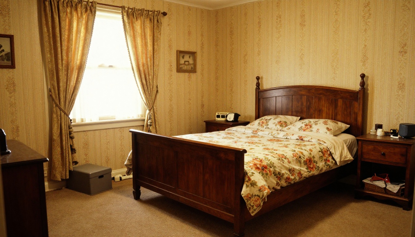Démodée - Chambre datée métamorphosée en design contemporain avec laiton et formes organiques